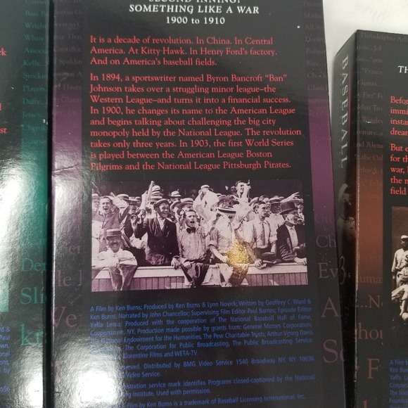 Legendary Ken Burns BASEBALL  9 Inning VHS Box Set Vintage Sports Docu-Series - Picture 13 of 13